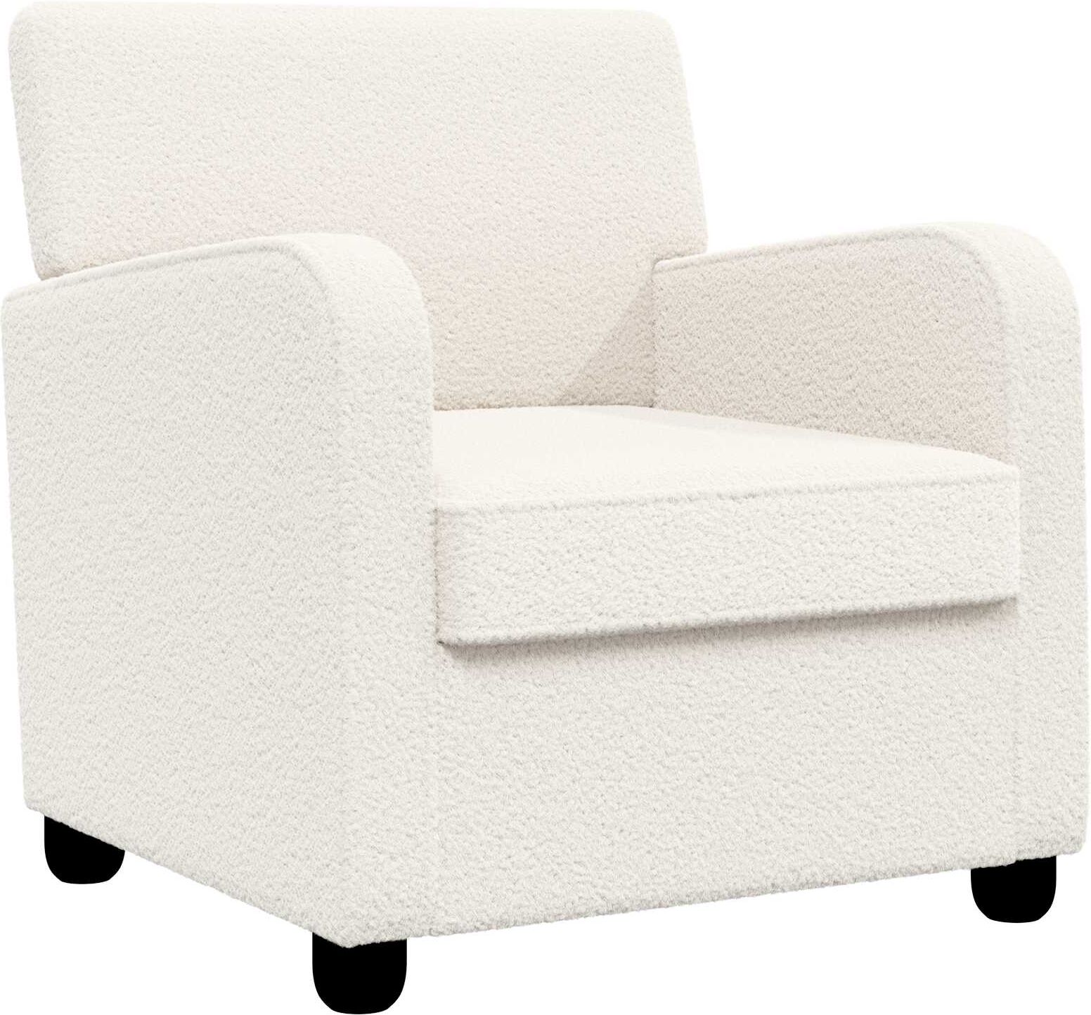 vidaXL Fauteuil Crème Fausse laine d'agneau
