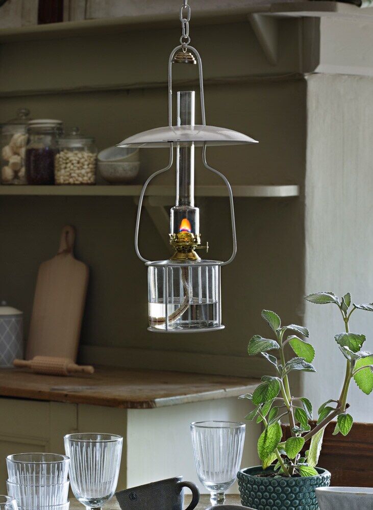 Strömshaga Hängande Ställning Vit Till Fotogenlampa Rak Stor