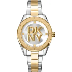 DKNY Chambers midi two tone silver gold stainless steel DK1L016M0085 - silber,bicolor gold-silber - 34mm