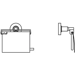 Ideal Standard Papierrollenhalter IOM A9127AA mit Deckel, verchromt