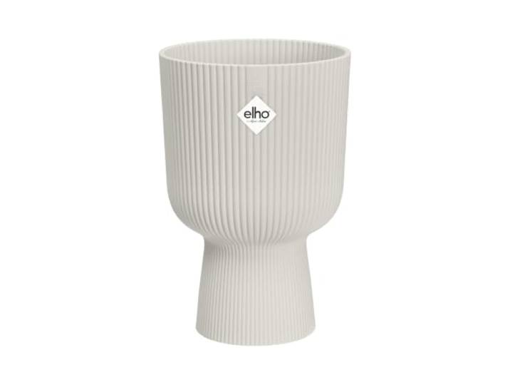 Elho Vibes Fold Coupe 14cm Bloempot - Zijdewit