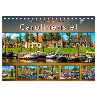 Reise an die Nordsee - Carolinensiel (Tischkalender 2027 DIN A5 quer), CALVENDO Monatskalender