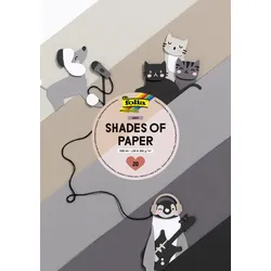 folia Tonpapier Shades of Paper - grey, DIN A4, 130 g/m2
