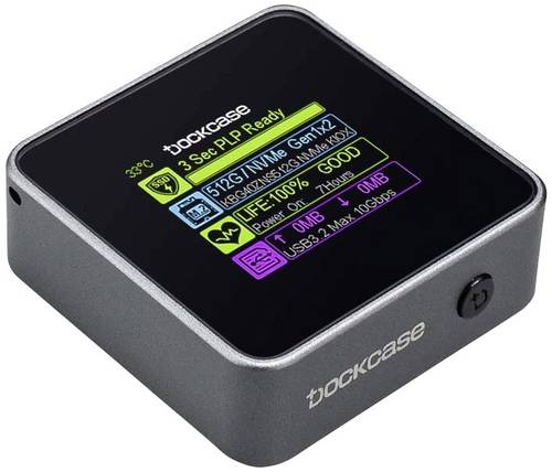 Dockcase Pocket Smart M.2 SSD-Gehäuse USB-C (USB 3.2 Gen 2) 10 GBit/s M.2 PCIe NVMe 2230 DSWC1M-3G