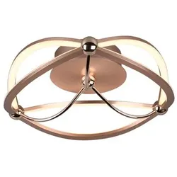 Trio LED-Deckenleuchte Charivari Alu, Eisen, Stahl & Metall Gold Messing