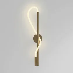 Wandleuchte Tau Weiß/Goldfarben max. 13 Watt Wandlampe