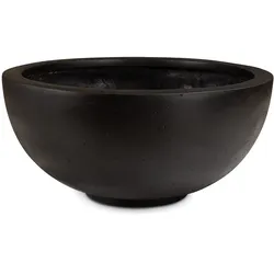 Polystone Ego Plus runde Pflanzschale Ø 50 cm, Höhe 22 cm anthrazit
