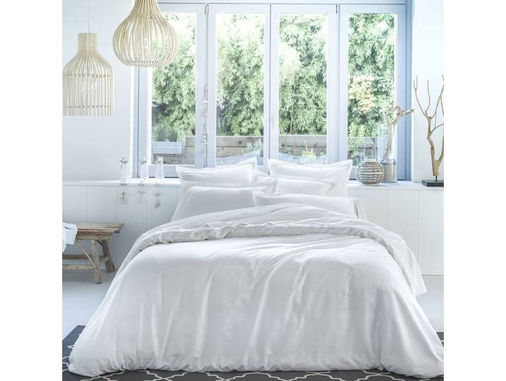 Housse de couette coton blanc 260x240 cm