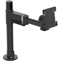 Ergonomic Solutions SpacePole Screen Mount with (Tisch, 27"), Monitor Halterung, Schwarz