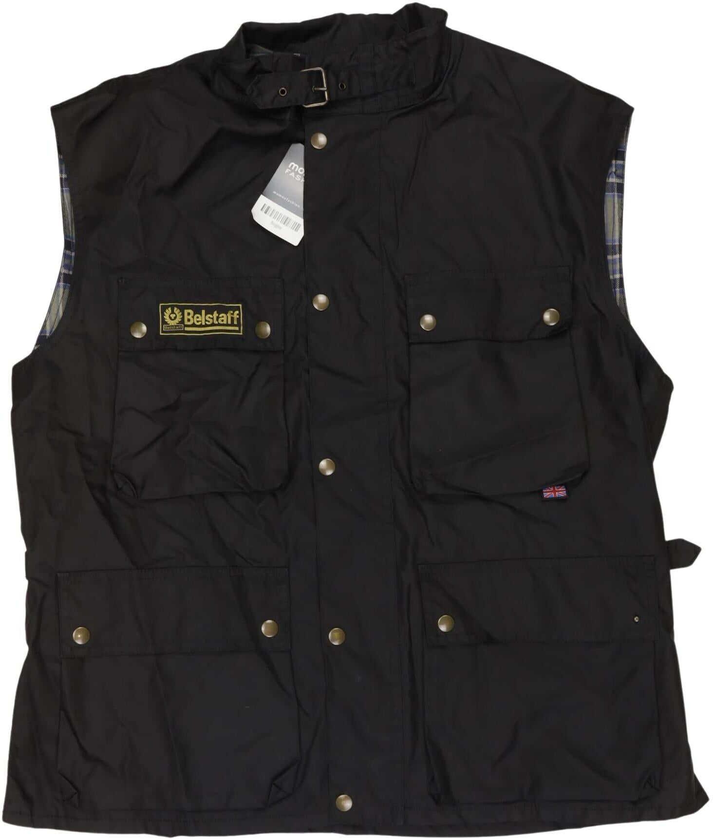 Belstaff Damen Weste, Schwarz, Gr. Xxl, Baumwolle / Synthetik - Second Hand