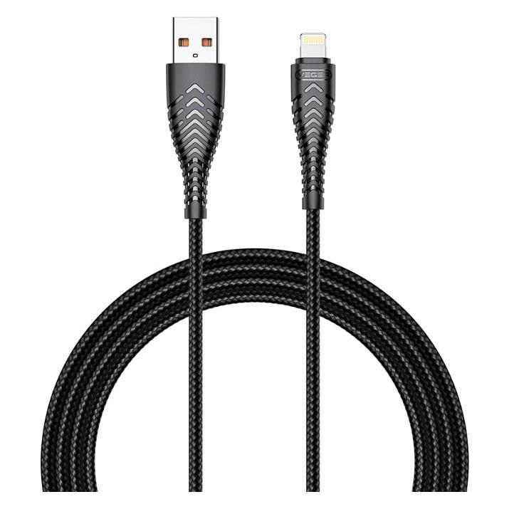 Veger Cable cable USB A to Lightning 2,4A V105 1,2 m black (1.20 m, USB 2.0) (VG-V105)