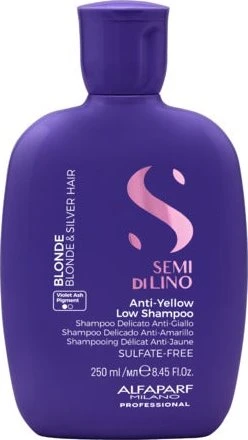 Alfaparf Semi Di Lino Anti-Yellow Low Shampoo (Flüssiges Shampoo, 250 ml) (461241)