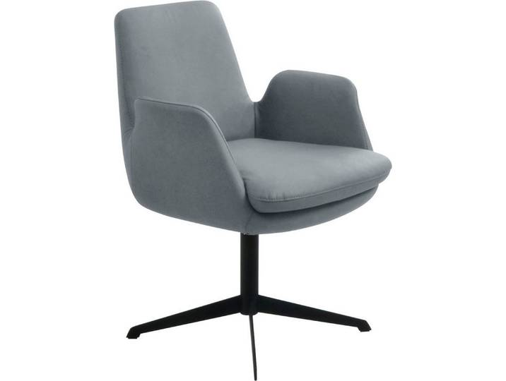 K+W Komfort & Wohnen Drehstuhl Cube, Rückholfunktion, Untergestell schwarz