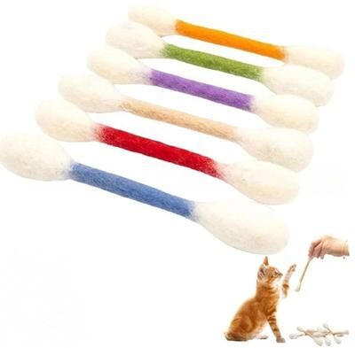 Inspire Essentials Catnip Cotton Swab Kitty Kicker Toy For Cats d