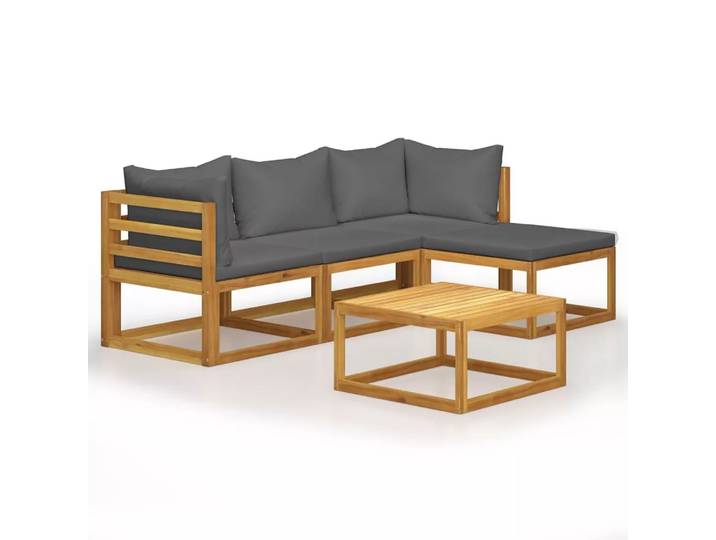VidaXL - Garten-lounge-set holz, One Size, Braun