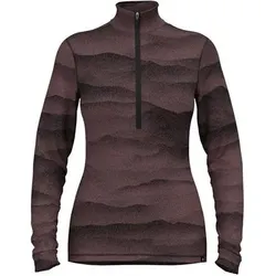 ODLO Damen Bodies (Unterwäsche) lg.Arm Da MERINO RIDGELINES, Größe M in Rot Rot