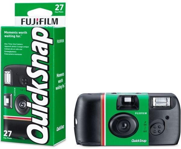 Instax QuickSnap V400 Disposable Camera Green Black