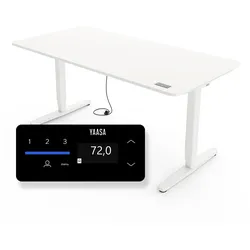 Yaasa Desk Pro, 160x80 cm, Weiß - Elektrisch höhenverstellbarer Schreibtisch