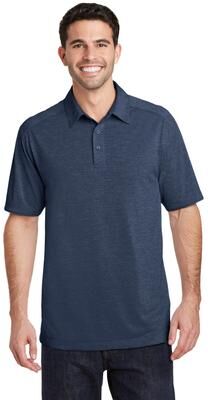 Port Authority K574 Digi Heather Performance Polo Shirt in Dress Blue Navy size 2XL   Polyester