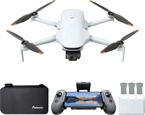 Potensic ATOM 3 Fly More Combo Quadrocopter RtF Kameraflug, GPS-Funktion Grau