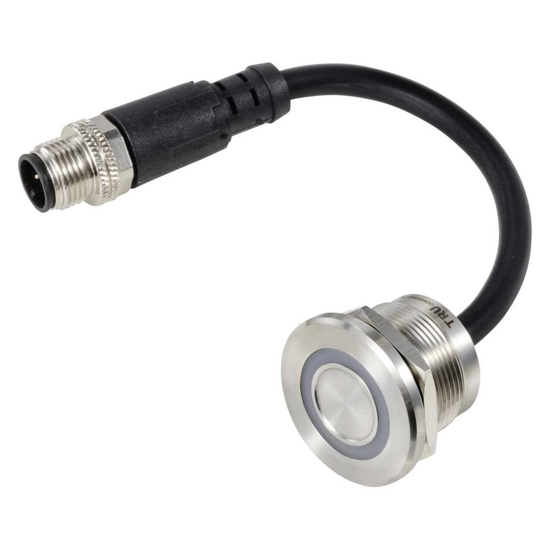 Tru Components TC-12835296 TC-TS22A10YSSR12M12 MALE CONNECTOR Sensortaster 24 V (TC-12835296)