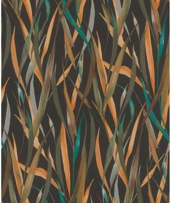 A-Street Prints Willoughby Black Fronds Wallpaper