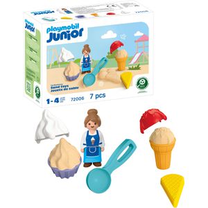 playmobil Spielset JUNIOR 72006, ab 1 Jahr, Sand-Eisdiele, 7 Teile