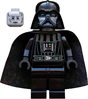 Lego Minifiguur Star Wars Darth Vader, zwart, Death Star 10212 7965, SW0277