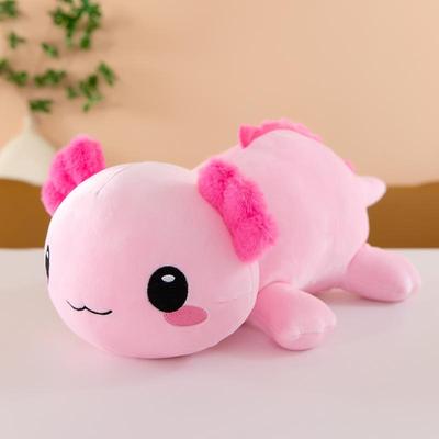 Friendly Fresh Finds Super Soft Plush Salamander Stuffed Toy Cute Axolotl Animal Pillow For Kids And Home Decor pink