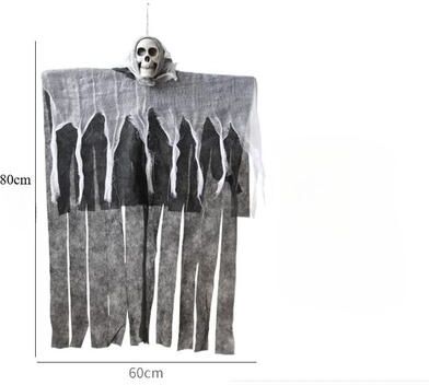 Uplift Treasures Glowing Skull Hanging Ghost Halloween Decoration no Light