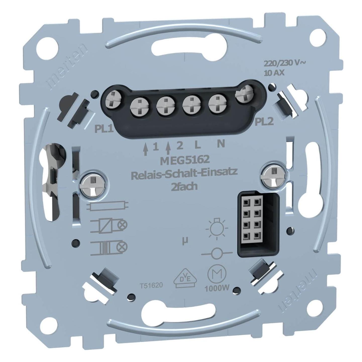 Merten Relais-Schalt- MEG5162-0000 Einsatz 2f (MEG5162-0000)