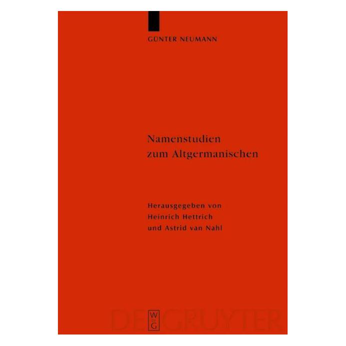 De Gruyter Neumann,G.:Namenstudien zum Altgerman. (Deutsch, Hardcover, Günter Neumann) (66438617)