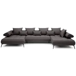 Wohnlandschaft Seledo Stoff Grau Grey