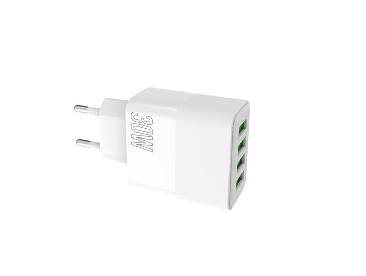 PAVAREAL K10 [Europese standaard] 4USB 30 W oplader (onafhankelijke IC)