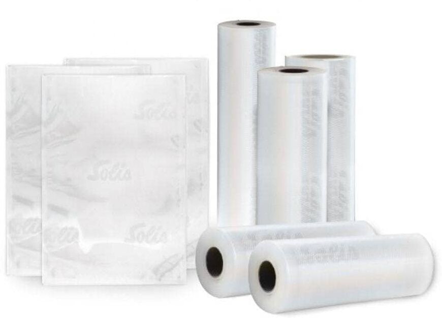 Vakuumier-Folienrollen SOLIS OF SWITZERLAND "Solis Vakuumierfolie 922.65 10 Stück", transparent, Folienbeutel, Vakuumier-Folienrollen transparent Einheitsgröße
