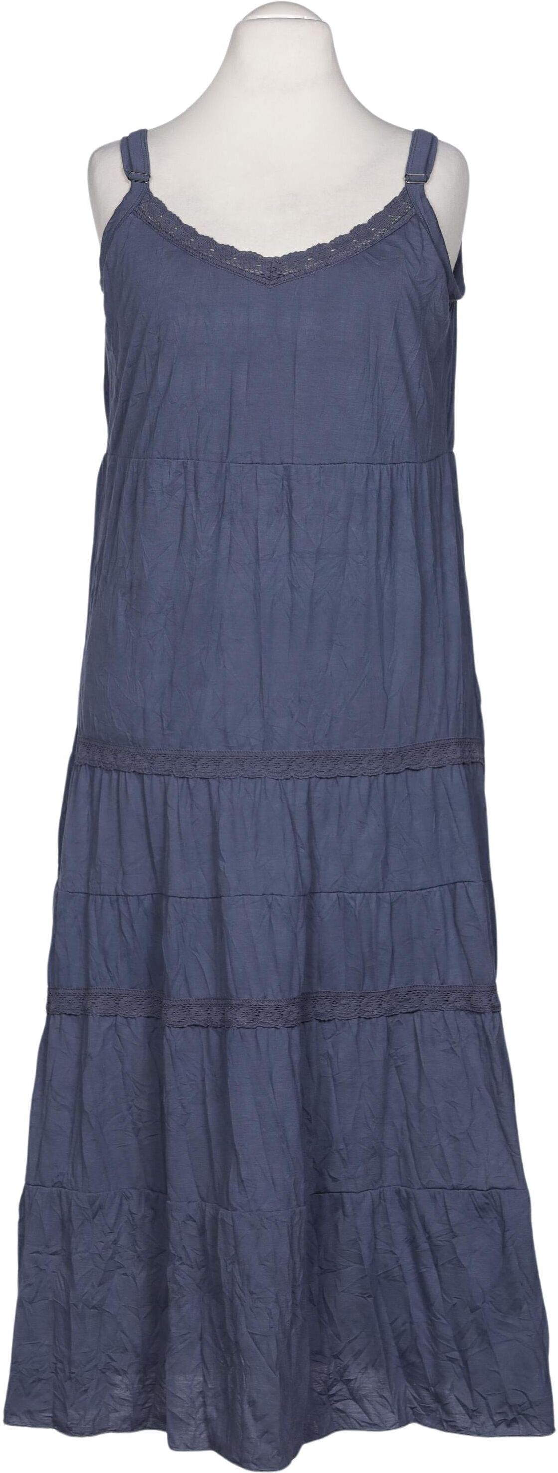 Ulla Popken Damen Kleid, Blau, Gr. M, Synthetik - Second Hand
