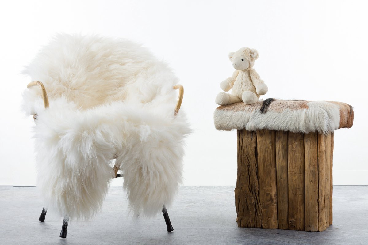 Wildlife Design Witte Schapenvacht XXL - 160 cm