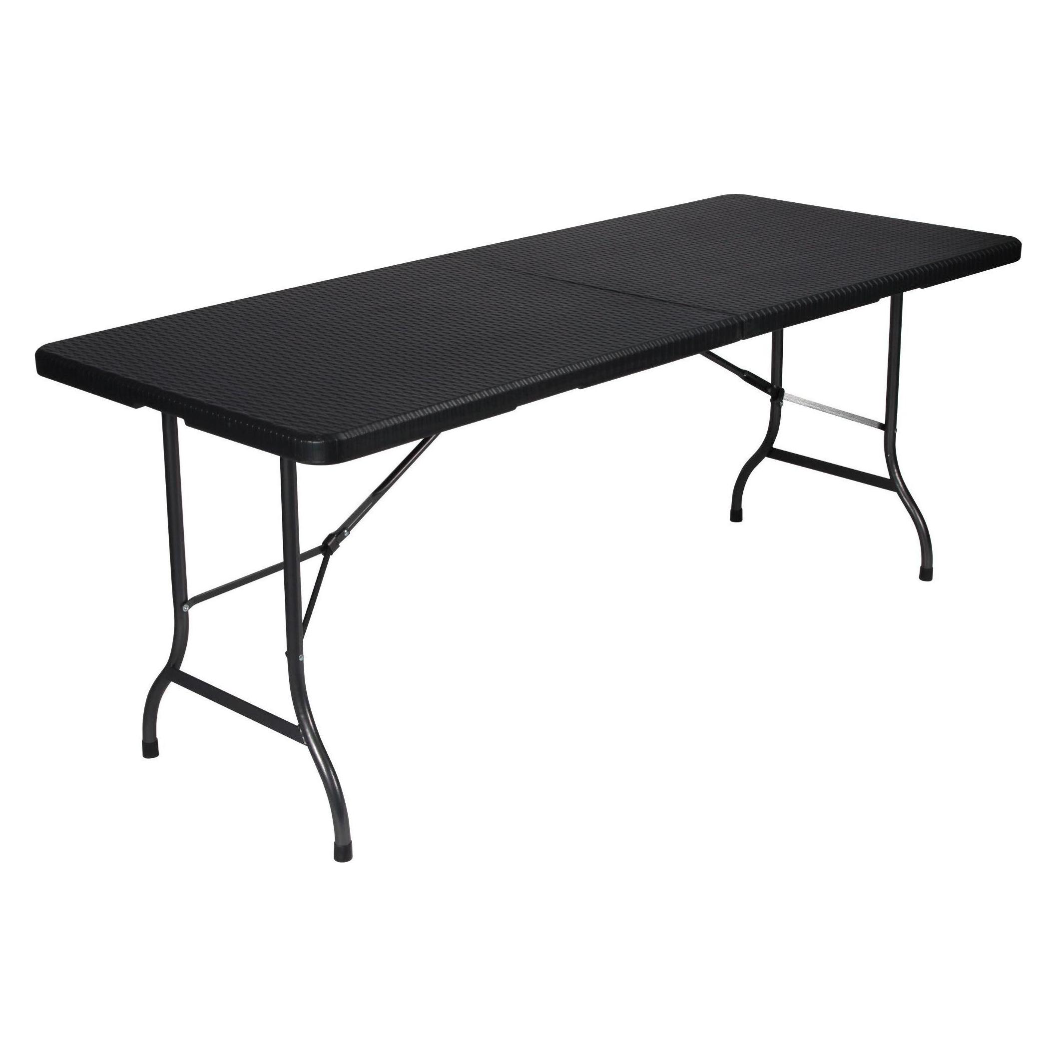 Perel Klapptisch RattanOptik (FP180R)