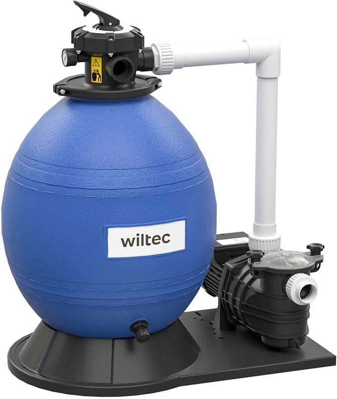 Sandfilteranlage 750 W mit 71l Filtertank und selbstansaugender Pumpe 20000 l/h, Sandfilterpumpe, Pool-Pumpe