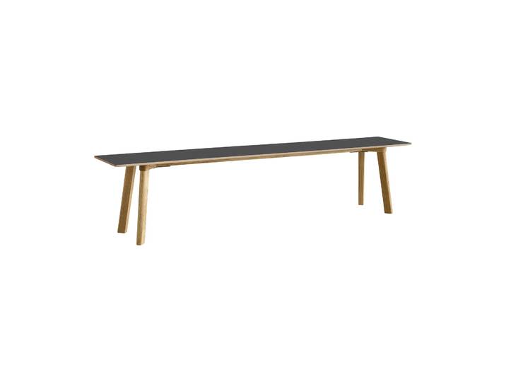HAY CPH215 Deux 2.0 Bank 200 cm Stone grey-lacquered oak