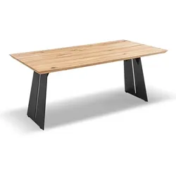 Portobello Esstisch Denver 180 x 100 cm Holz Braun Eiche
