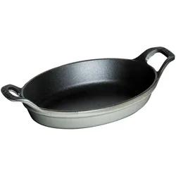Staub 40509-545-0 Mini-Auflaufform, oval (15 cm, 0,25 L, Auflaufform, Grau, Schwarz