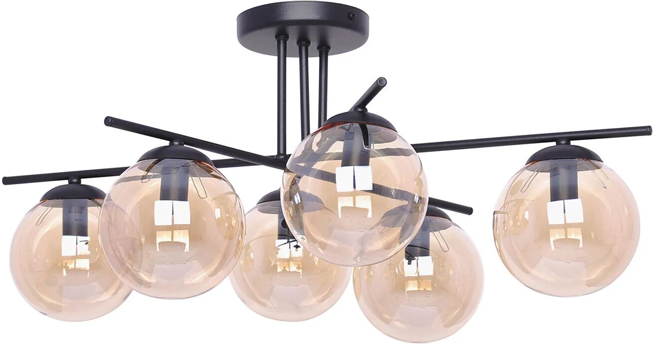 Lumes Bursztynowa nowoczesna duża lampa sufitowa - A218 E2-E01