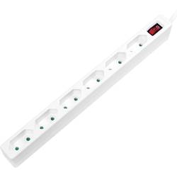 LogiLink LPS232 Steckdosenleiste mit Schalter 6fach Weiß Schutzkontakt 1 St.