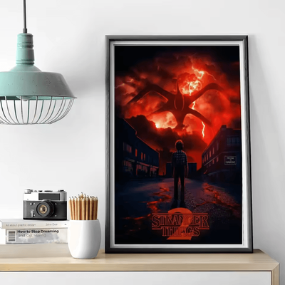 Inspire Curations Stranger Things Canvas Poster Retro TV Show Wall Art For Bedroom & Cafe Decor z8 40x50cm