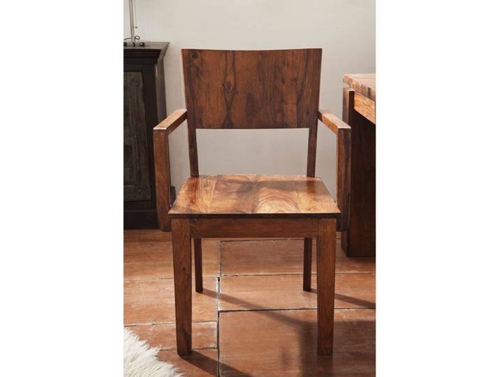 Stuhl Sheesham 50,5x48,5x90 braun lackiert METRO LIFE
