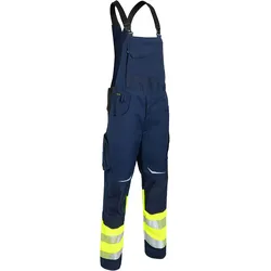 KÜBLER REFLECTIQ Latzhose Klasse 1 warngelb/dunkelblau 23 - 3208 8340-3448-23 - warngelb/dunkelblau