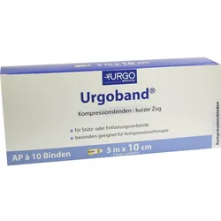 Urgoband Kurzzugbinde 5mx10cm ohne Cellophan 10 ST