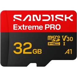 32GB microSDHC-Karte Extreme PRO UHS-I R100 MB/s / W90 MB/s + SD-Adapter