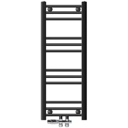 BADHEIZKÖRPER Sahara 300x800 mm Anthrazit gerade mit Ventil Durchgang